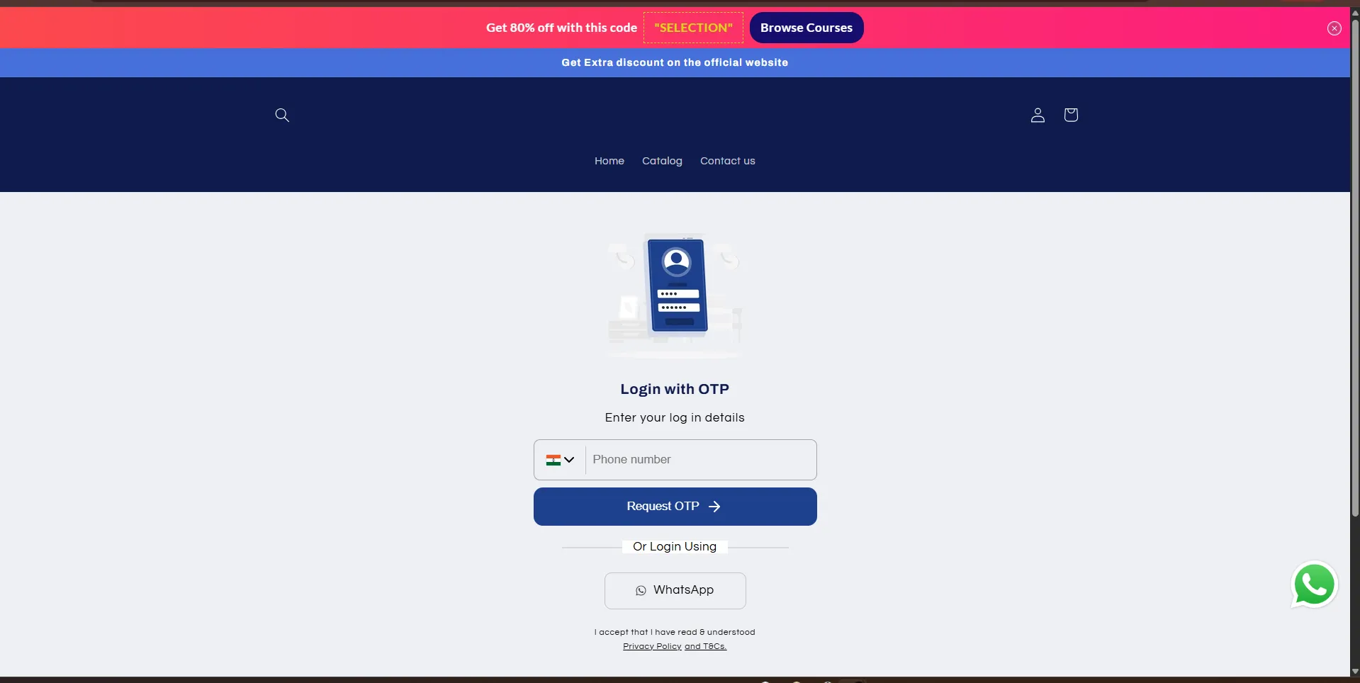 Custom Passwordless OTP Verification Screen